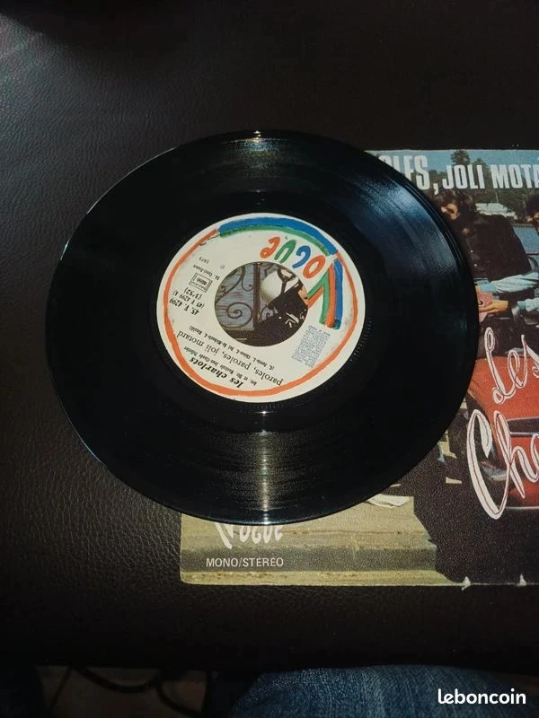 45rpm vinyl Les Charlots lyrics lyrics pretty biker – photo 4